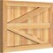 Ekena Millwork Framed Board-n-Batten Shutters w/Z-Bar, Rough Sawn Western Red Cedar, 26 7/8W x 18H, PR RBF06Z26X018RWR - alternate 4